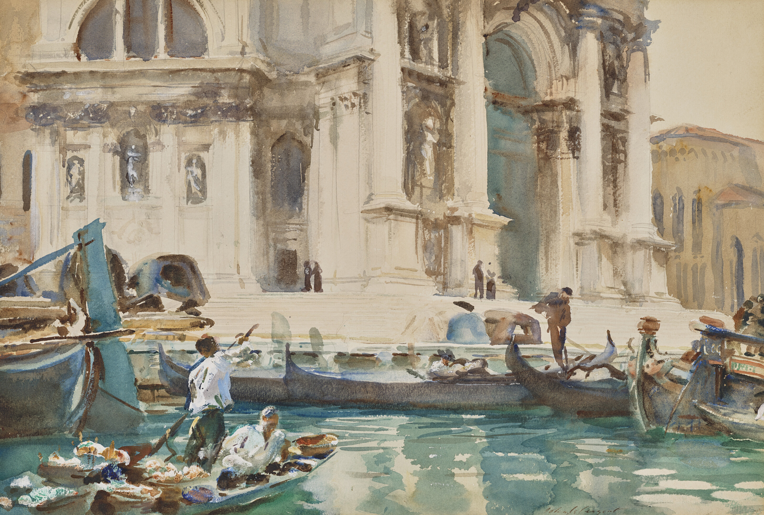 Facade of Santa Maria della Salute, Venice, c. 1903