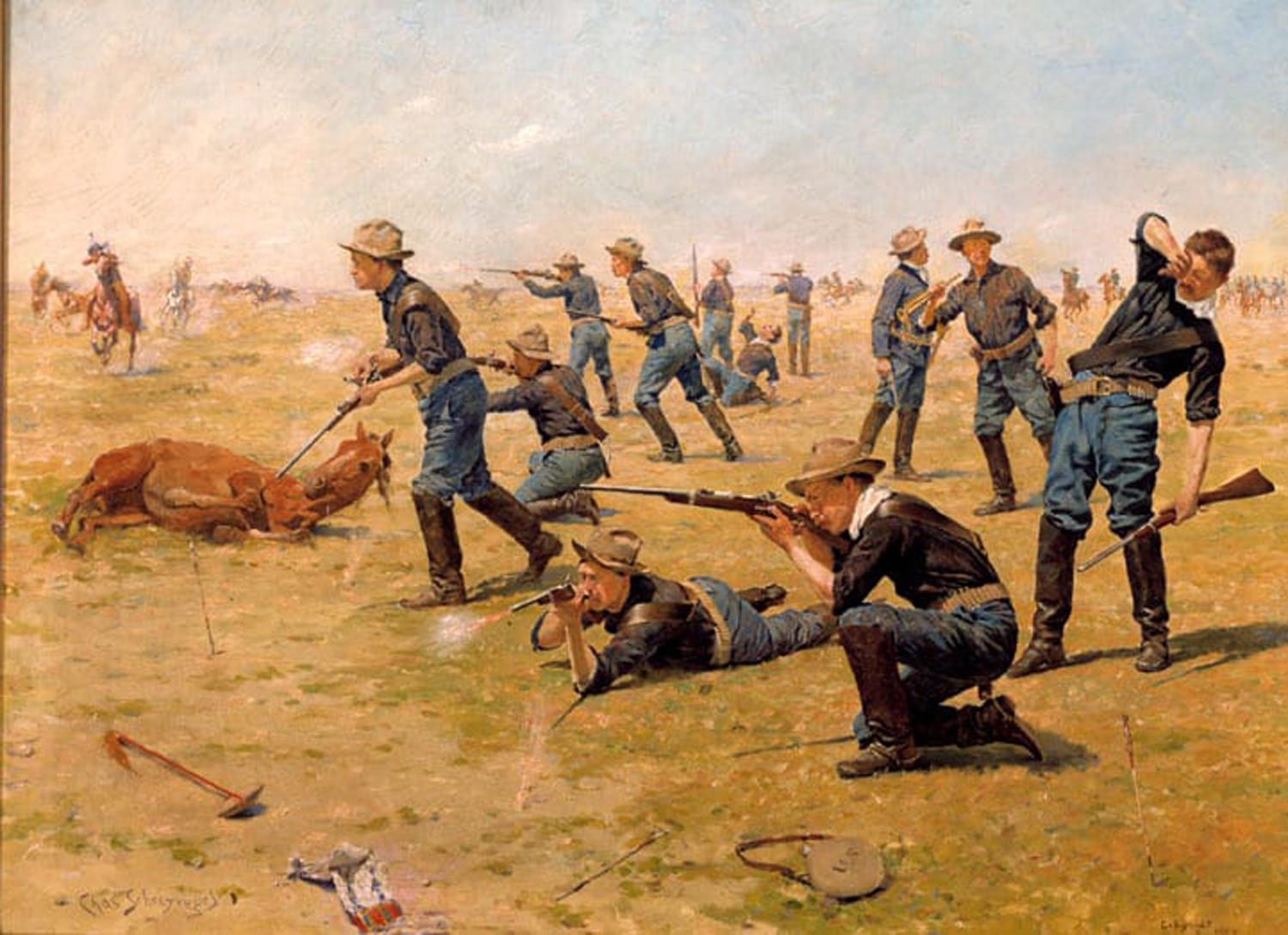 On the Skirmish Line 1900 1 Just Wall Decor On the Skirmish Line 1900