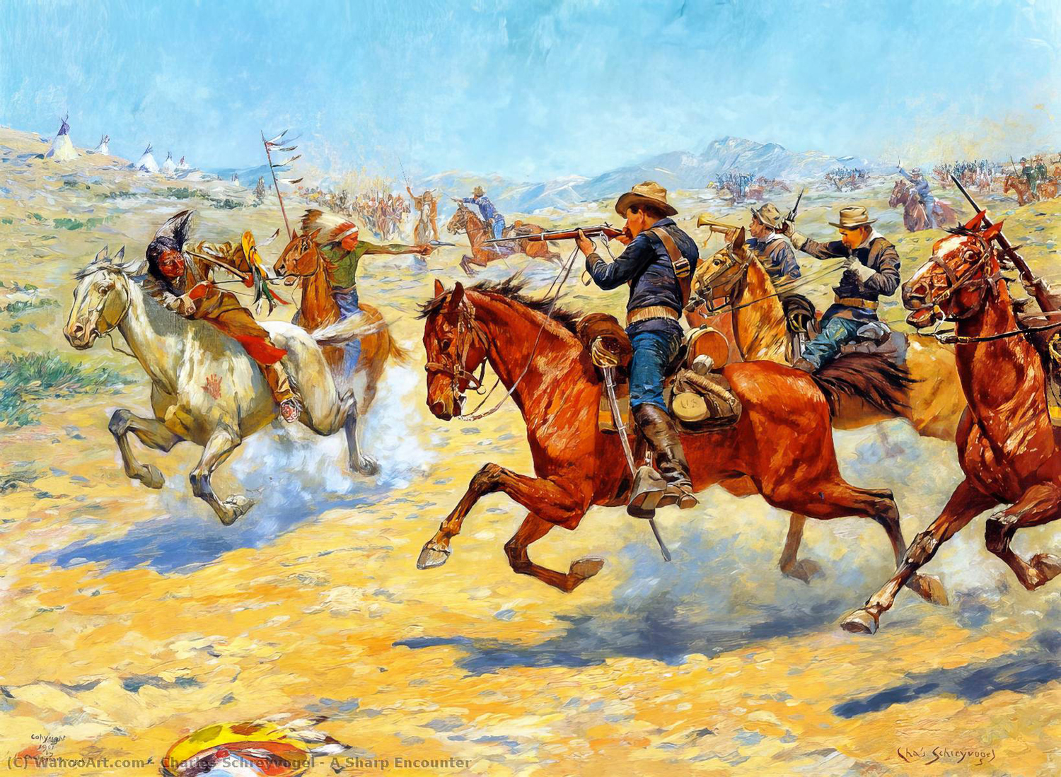 A Sharp Encounter, 1901