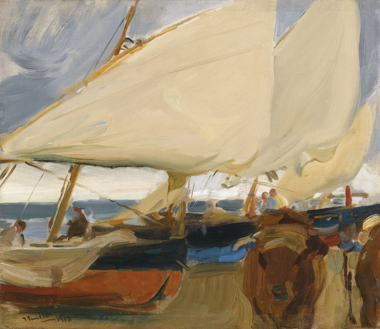La Llegada de la Pesca, Playa de Valencia (The Return of the Boats), 1898
