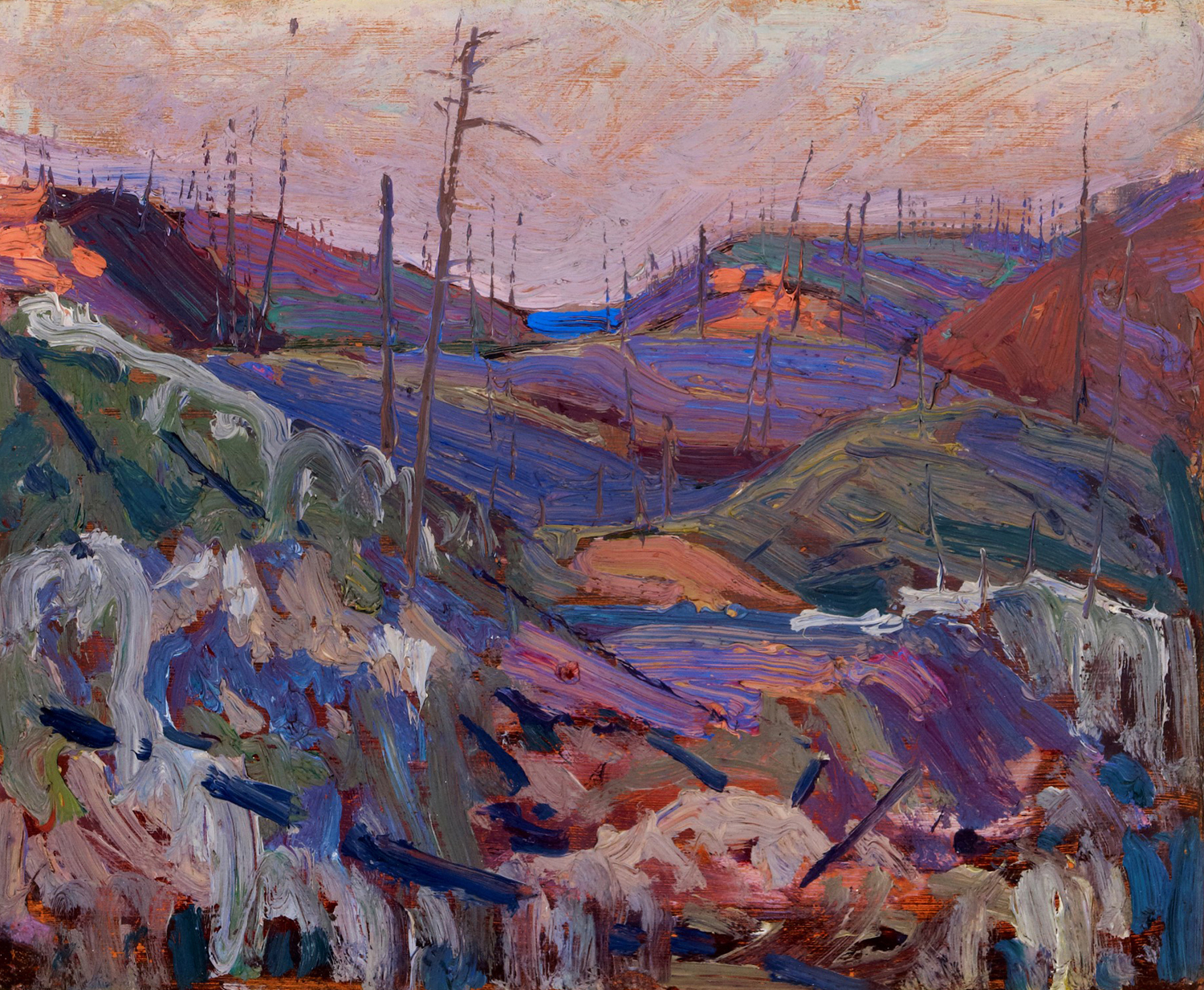 Fire-Swept Hills, 1915