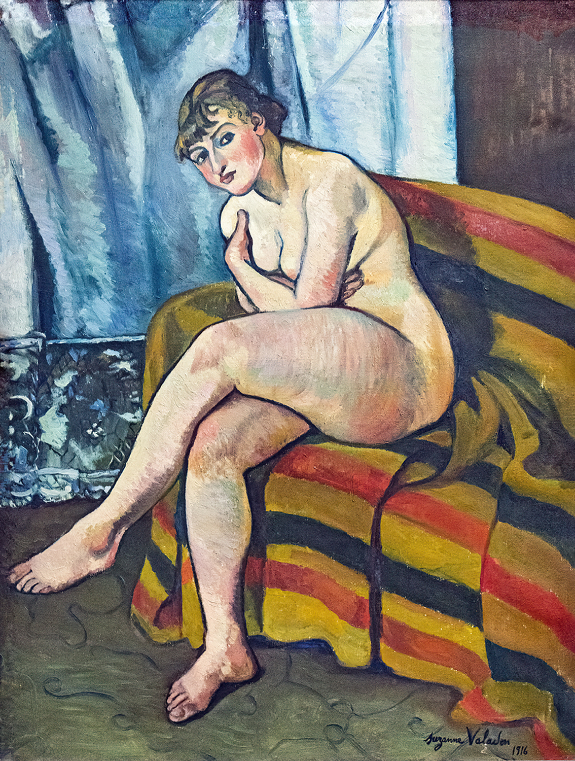 Nu Assis sur un Canape (Nude Seated on a Sofa), 1916