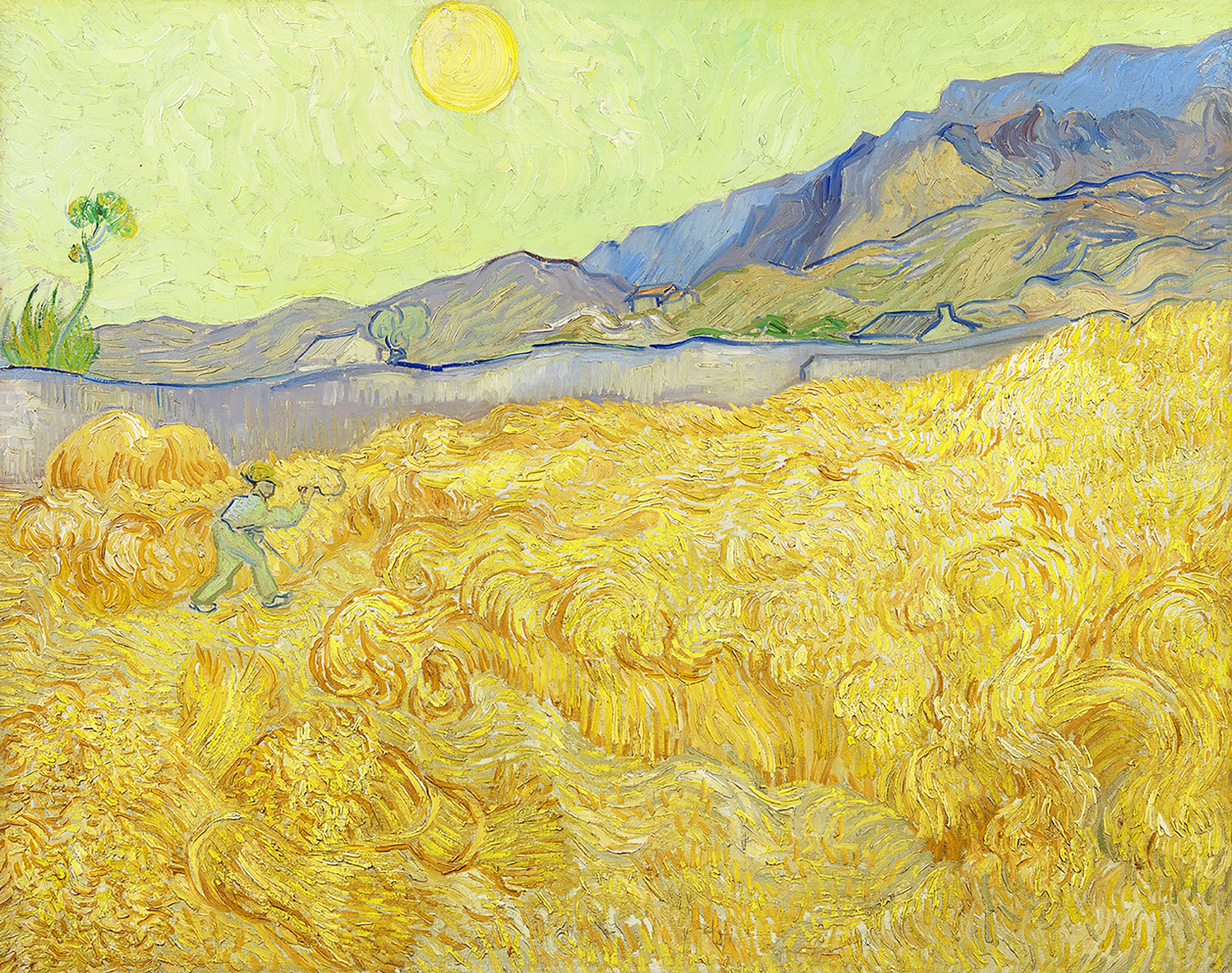 Wheatfield with a Reaper, 1889