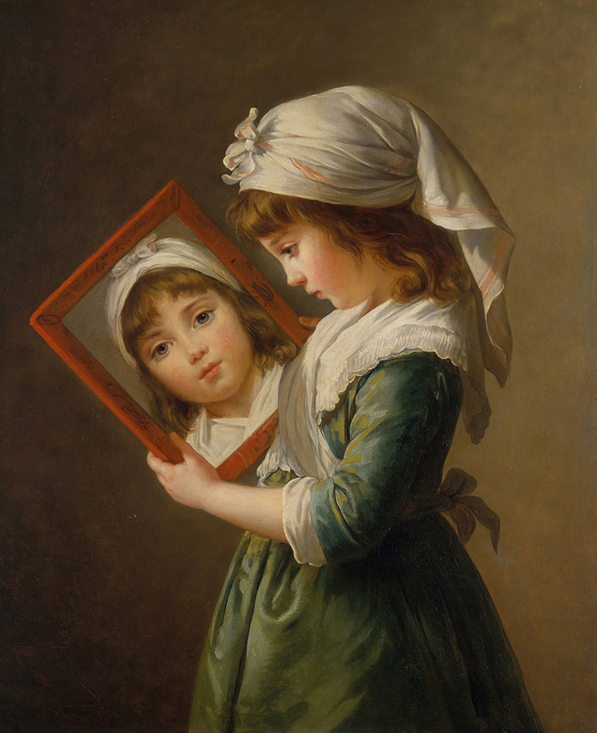 Julie Le Brun Looking Into a Mirror, c. 1786