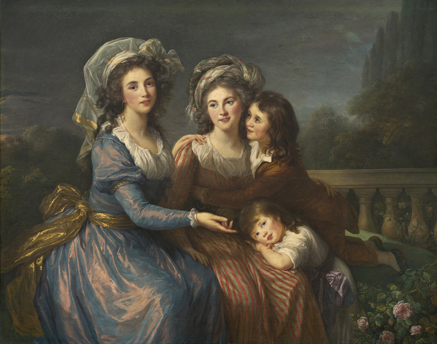 The Marquise de Pezay and the Marquise de Rouge with Her Sons Alexis and Adrien, 1787