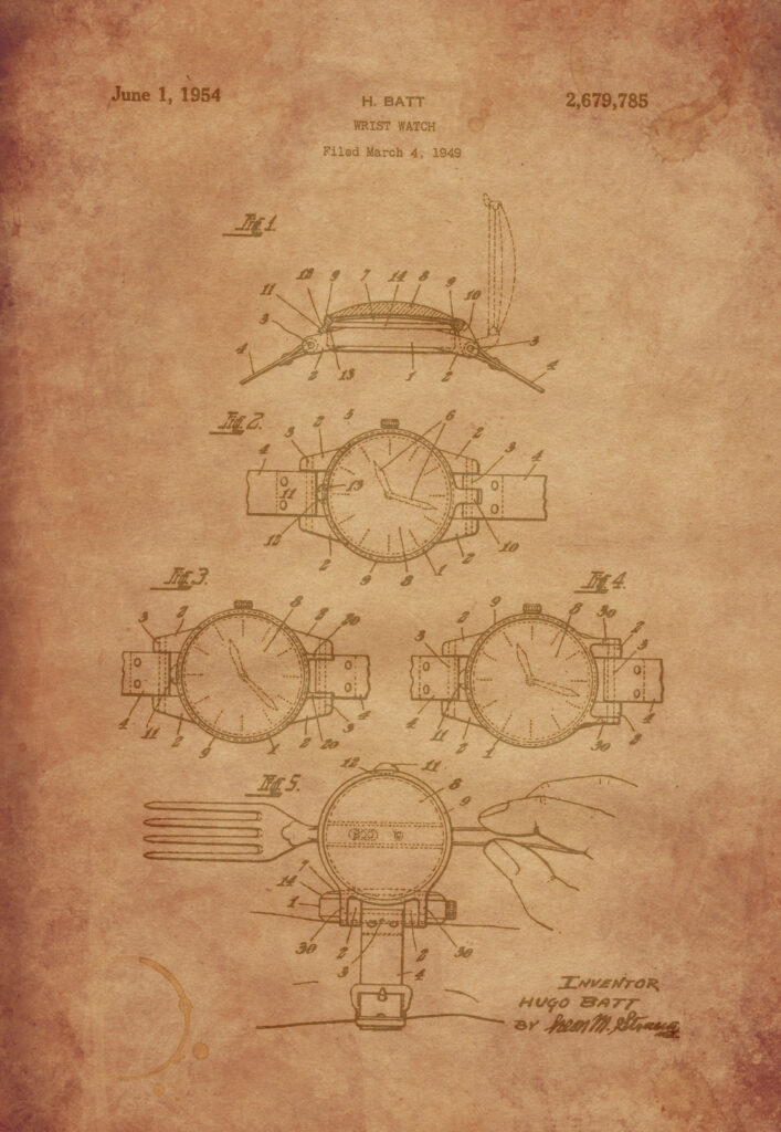 WristwatchPatent1 Just Wall Decor