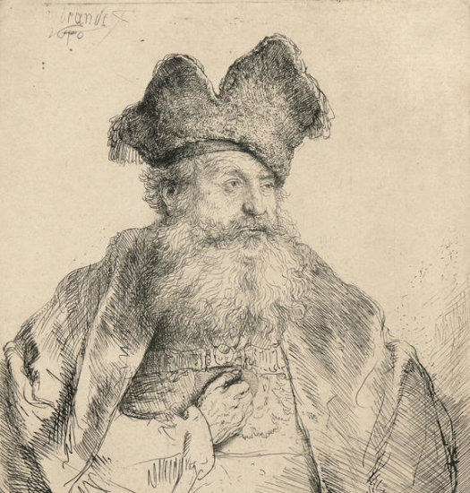 Old Man With a Divided Fur Cap, 1640