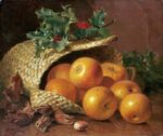 Still Life with Apples Hazelnuts and Holly 1 Just Wall Decor Still Life with Apples Hazelnuts and Holly