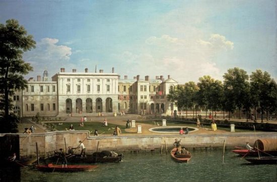 Old Somerset House from the River Thames, London