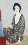 A Beauty In a Black Kimono