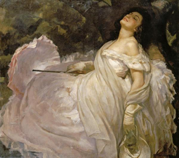 A Lady Reclining in the Shade