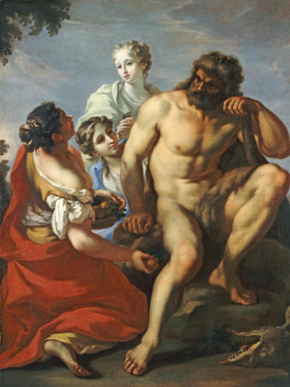 Hercules In the garden of the Hesperides