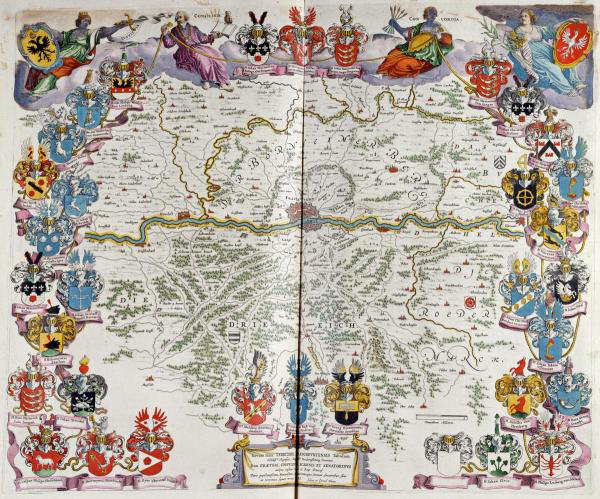 Map of Germany Centered on Frankfurt