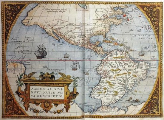 Map of America from Theatrum Orbis Terrarum