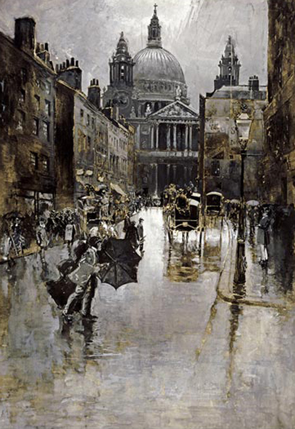 West Front of St Paul's From Ludgate Hill