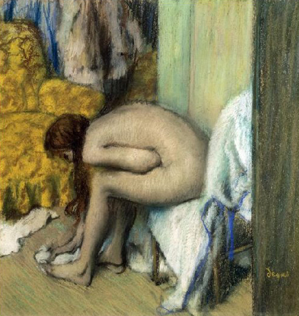 After the Bath, Woman Drying Her Feet, 1886