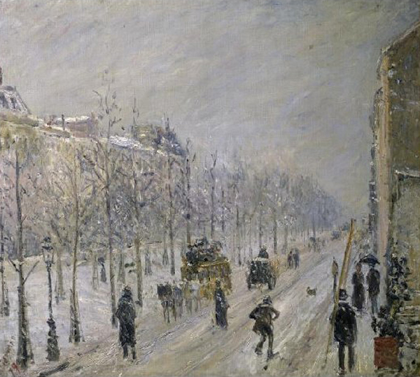 The Effect of Snow on the Boulevard's Appearance