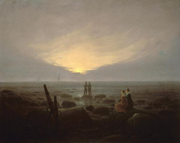 Moonrise Over the Sea