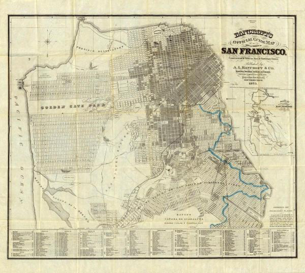 Official Guide Map of City and County of San Francisco, 1873