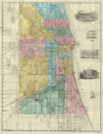 Guide Map of Chicago 1869 1 Just Wall Decor Guide Map of Chicago 1869