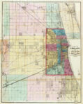 Map of Chicago and Environs 1869