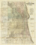 Map of Chicago 1857 1 Just Wall Decor Map of Chicago 1857