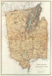 New York Warren Saratoga Washington counties 1895 1 Just Wall Decor New York Warren Saratoga Washington counties 1895