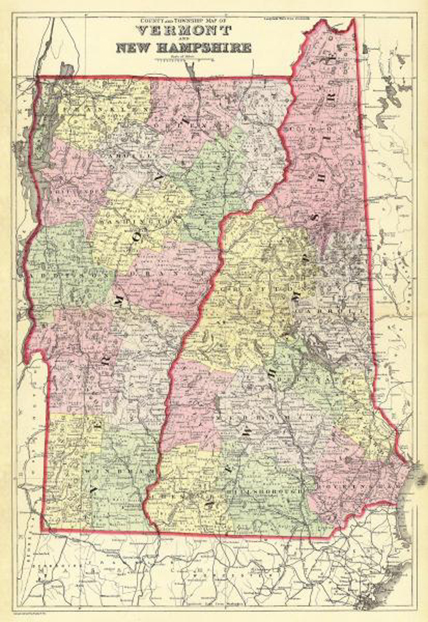 Vermont & New Hampshire, 1890