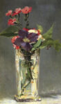 Pinks and Clematis in a Crystal Vase 1 Just Wall Decor Pinks and Clematis in a Crystal Vase
