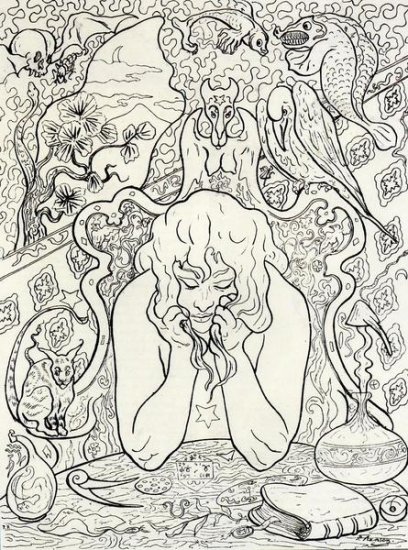 Alchimie ou La Sorciere Accoudee