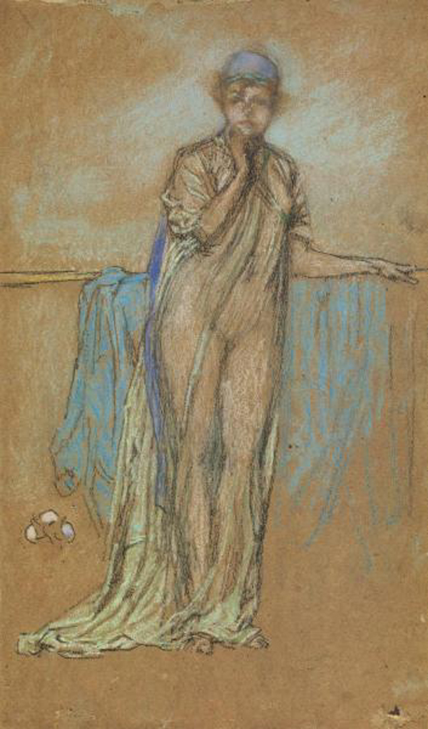 The Purple Cap: A Note in Green and Violet, 1870s