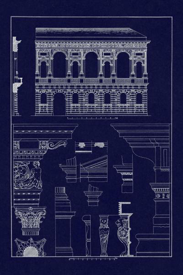 Palazzo Bevilacqua at Verona - Blueprint