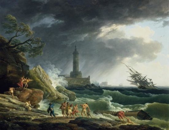 A Storm on a Mediterranean Coast