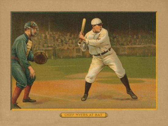 Chief Myers at Bat, 1911