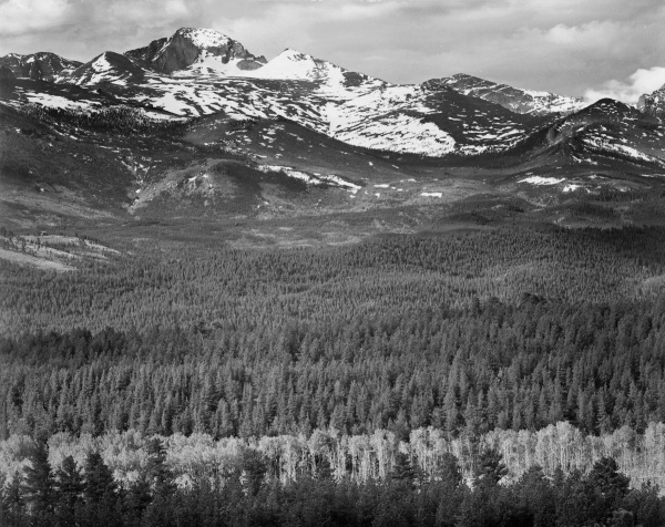 Long's Peak from Road, Rocky Mountain National Park, Colorado, 1941
