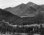 View with Trees in Foreground Barren Mountains in Background Rocky Mountain National Park Colorado ca Just Wall Decor View with Trees in Foreground Barren Mountains in Background Rocky Mountain National Park Colorado ca 1941 1942