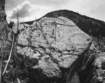 Boulder with Hill in Background Rocks at Silver Gate Yellowstone National Park Wyoming ca Just Wall Decor Boulder with Hill in Background Rocks at Silver Gate Yellowstone National Park Wyoming ca 1941 1942