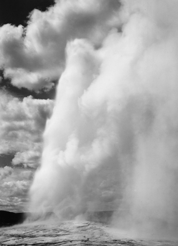 Old Faithful, Yellowstone National Park, Wyoming, ca. 1941-1942