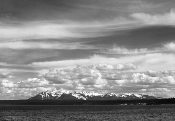 Yellowstone Lake, Mt. Sheridan, Yellowstone National Park, Wyoming, ca. 1941-1942