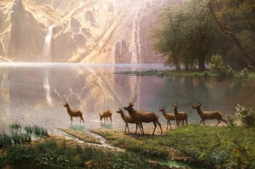 Among the Sierra Nevada 1868 detail II