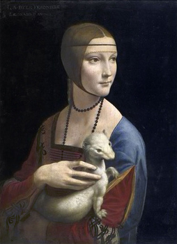 The Lady with an Ermine ca Just Wall Decor The Lady with an Ermine ca 1490