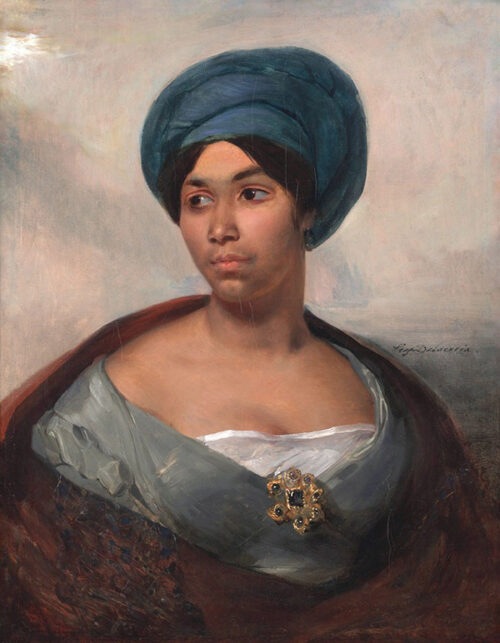 Portrait of a Woman in a Blue Turban c 1827