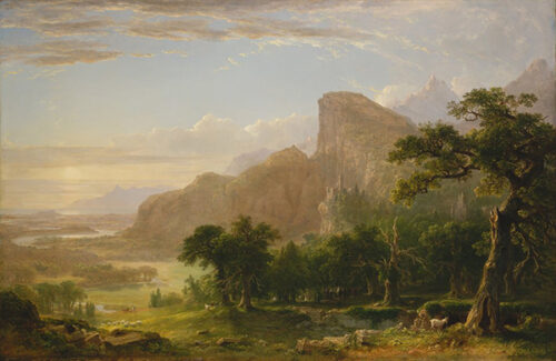 Landscape   Scene from Thanatopsis 1850