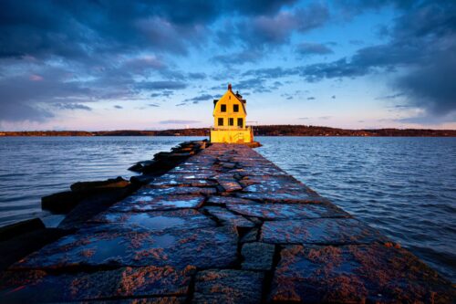 After the Storm,Rockland Breakwater