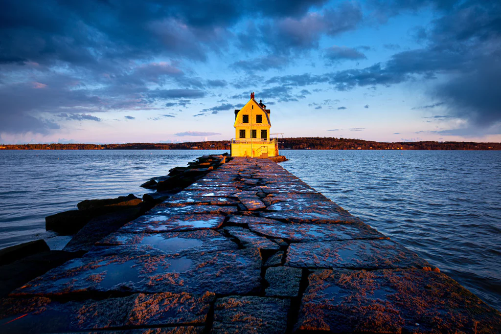 After the Storm,Rockland Breakwater