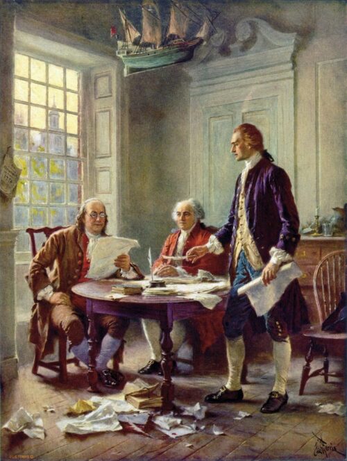 Writing the Declaration of Independence 1776 1 Just Wall Decor Writing the Declaration of Independence 1776