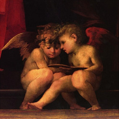 Madonna Enthroned with Four Saints (detail)