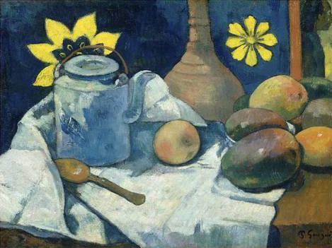 Still Life with Teapot and Fruit 1896