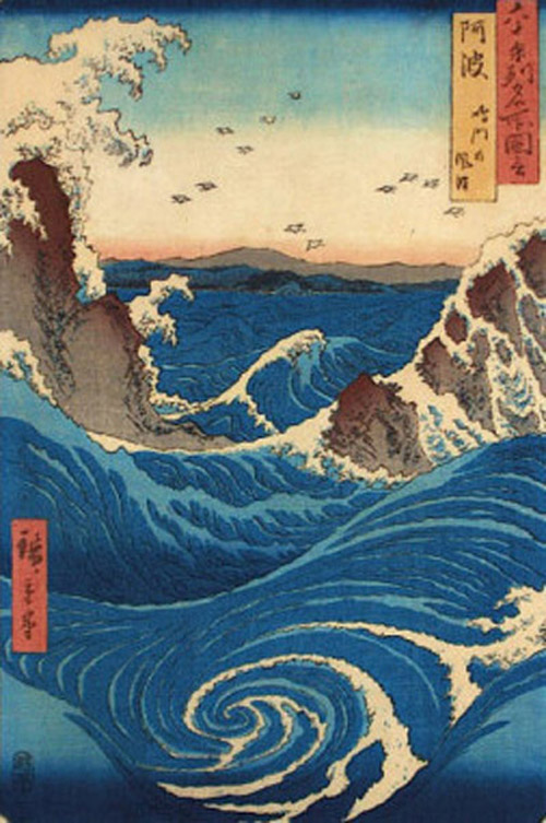 Rough Sea at Naruto in Awa Province