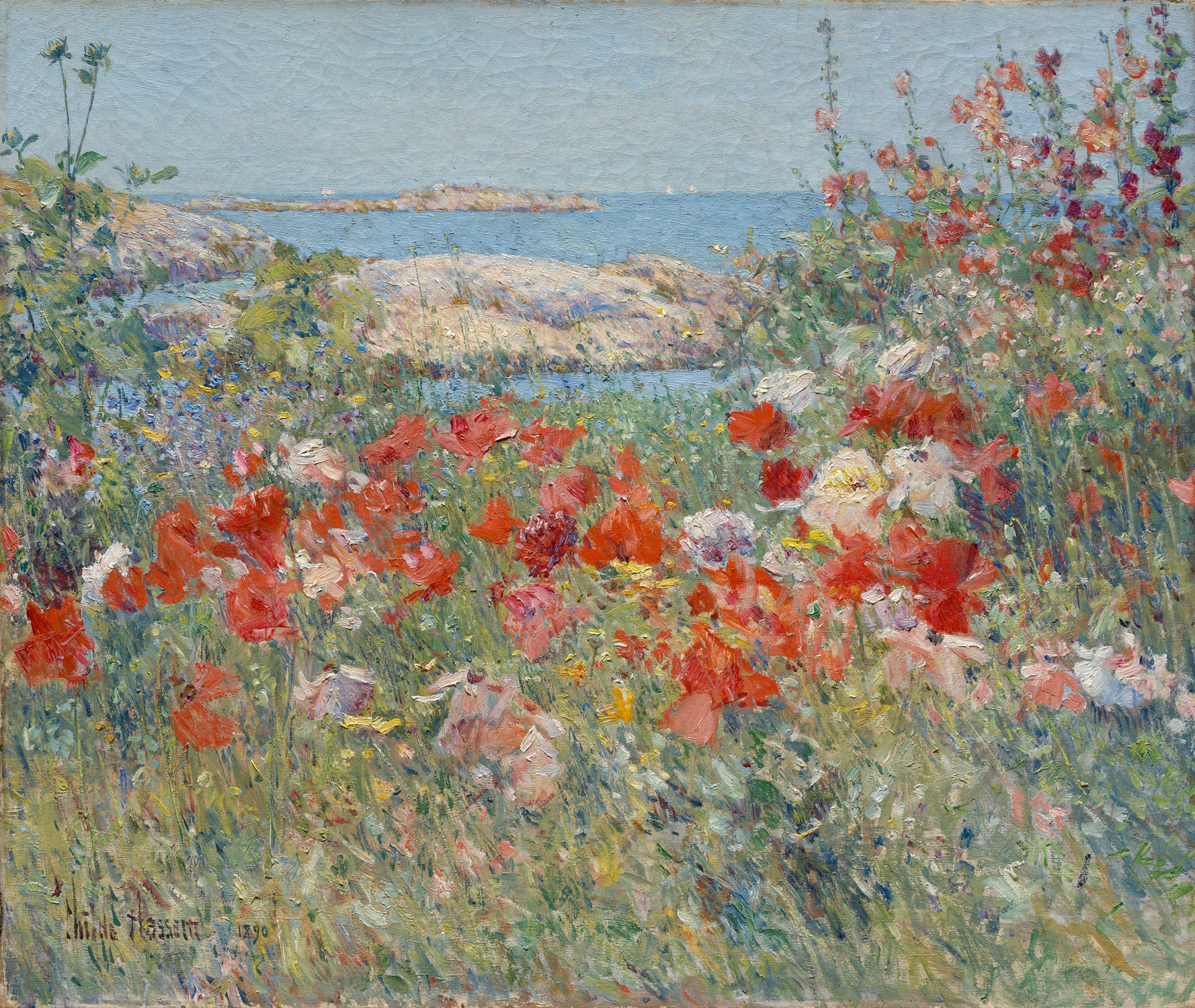 Celia Thaxter's Garden, Isle of Shoals , Maine, 1890